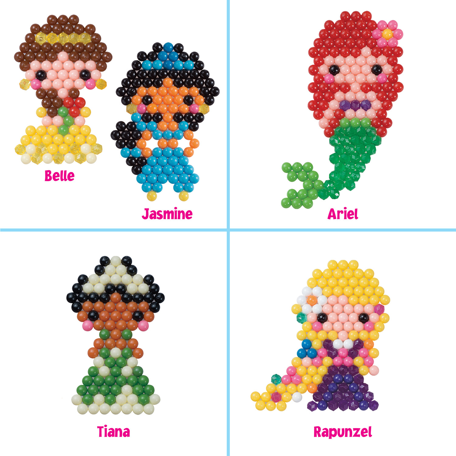 Aquabeads Disney Princess Character Set, Complete Arts & Crafts Kit for  Children - over 600 Beads to create your favorite Disney Princess Characters